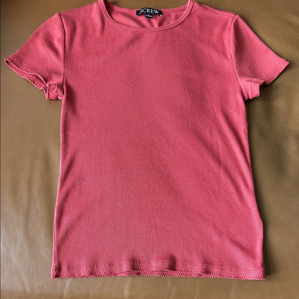 NEW J Crew Ribbed Small Tee